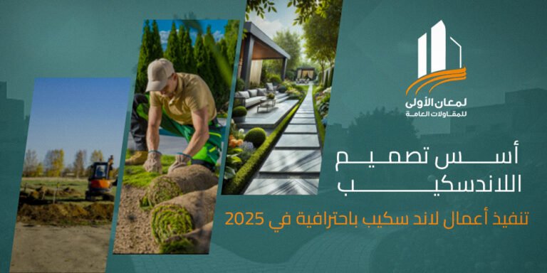 أسس تصميم اللاندسكيب وتنفيذ احترافي في السعودية لعام 2025